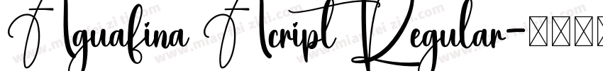 Aguafina Acript Regular字体转换